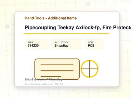 Pipecoupling Teekay Axilock-fp, Fire Protected Pipe Od 21.3mm - Hand Tools - Additional Items - IMPA 614230 - UOM PCS