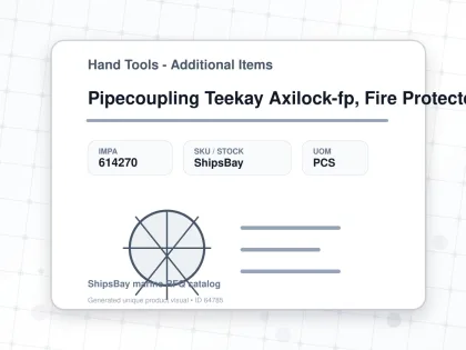 Pipecoupling Teekay Axilock-fp, Fire Protected Pipe Od 219.1mm - Hand Tools - Additional Items - IMPA 614270 - UOM PCS