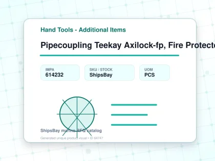 Pipecoupling Teekay Axilock-fp, Fire Protected Pipe Od 28mm - Hand Tools - Additional Items - IMPA 614232 - UOM PCS
