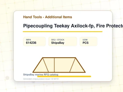 Pipecoupling Teekay Axilock-fp, Fire Protected Pipe Od 38mm - Hand Tools - Additional Items - IMPA 614236 - UOM PCS