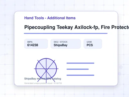 Pipecoupling Teekay Axilock-fp, Fire Protected Pipe Od 44.5mm - Hand Tools - Additional Items - IMPA 614238 - UOM PCS