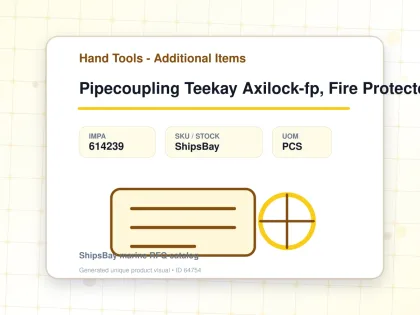 Pipecoupling Teekay Axilock-fp, Fire Protected Pipe Od 48.3mm - Hand Tools - Additional Items - IMPA 614239 - UOM PCS