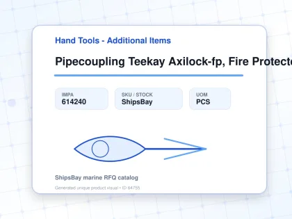 Pipecoupling Teekay Axilock-fp, Fire Protected Pipe Od 54mm - Hand Tools - Additional Items - IMPA 614240 - UOM PCS
