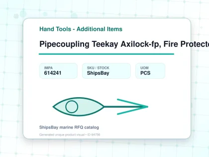 Pipecoupling Teekay Axilock-fp, Fire Protected Pipe Od 57mm - Hand Tools - Additional Items - IMPA 614241 - UOM PCS