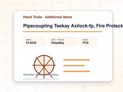 Pipecoupling Teekay Axilock-fp, Fire Protected Pipe Od 60.3mm - Hand Tools - Additional Items - IMPA 614242 - UOM PCS
