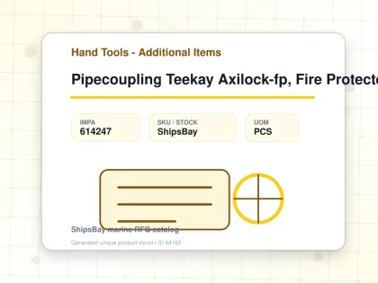 Pipecoupling Teekay Axilock-fp, Fire Protected Pipe Od 76.1mm - Hand Tools - Additional Items - IMPA 614247 - UOM PCS