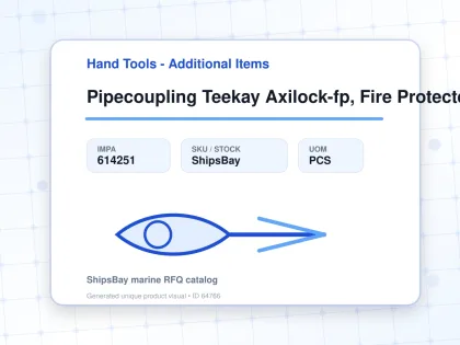 Pipecoupling Teekay Axilock-fp, Fire Protected Pipe Od 98mm - Hand Tools - Additional Items - IMPA 614251 - UOM PCS