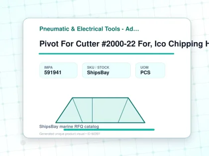 Pivot For Cutter #2000-22 For, Ico Chipping Hammer - Pneumatic & Electrical Tools - Additional Items - IMPA 591941 - UOM PCS