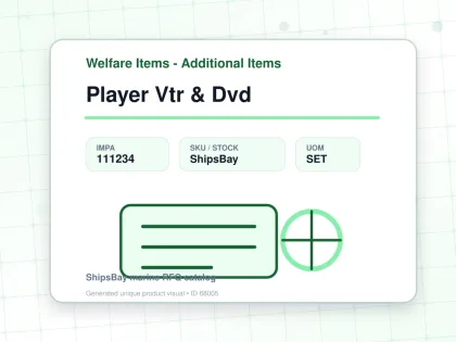 Player Vtr & Dvd - Welfare Items - Additional Items - IMPA 111234 - UOM SET