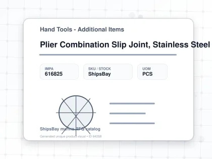 Plier Combination Slip Joint, Stainless Steel 200mm - Hand Tools - Additional Items - IMPA 616825 - UOM PCS
