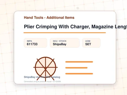 Plier Crimping With Charger, Magazine Length 250mm - Hand Tools - Additional Items - IMPA 611733 - UOM SET