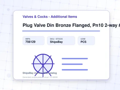 Plug Valve Din Bronze Flanged, Pn10 2-way #14 Dn 100 - Valves & Cocks - Additional Items - IMPA 756129 - UOM PCS