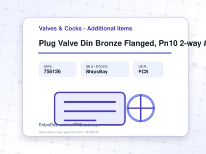 Plug Valve Din Bronze Flanged, Pn10 2-way #14 Dn 50 - Valves & Cocks - Additional Items - IMPA 756126 - UOM PCS