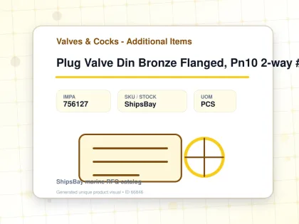 Plug Valve Din Bronze Flanged, Pn10 2-way #14 Dn 65 - Valves & Cocks - Additional Items - IMPA 756127 - UOM PCS