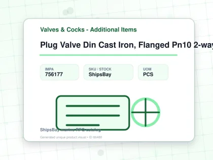Plug Valve Din Cast Iron, Flanged Pn10 2-way #52bkp Dn65 - Valves & Cocks - Additional Items - IMPA 756177 - UOM PCS