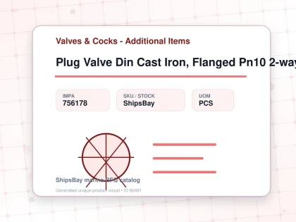 Plug Valve Din Cast Iron, Flanged Pn10 2-way #52bkp Dn80 - Valves & Cocks - Additional Items - IMPA 756178 - UOM PCS