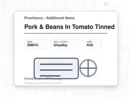 Pork & Beans In Tomato Tinned - Provisions - Additional Items - IMPA 008016 - UOM KGS