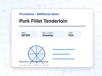 Pork Fillet Tenderloin - Provisions - Additional Items - IMPA 007204 - UOM KGS