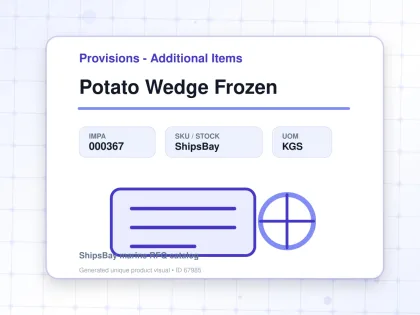 Potato Wedge Frozen - Provisions - Additional Items - IMPA 000367 - UOM KGS