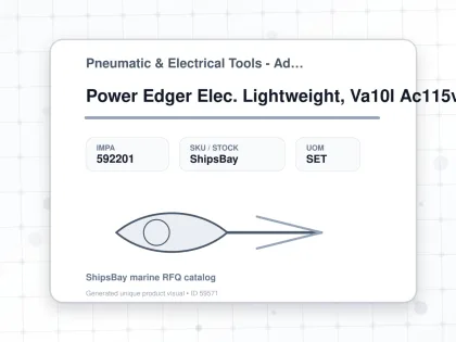 Power Edger Elec. Lightweight, Va10l Ac115v 60hz - Pneumatic & Electrical Tools - Additional Items - IMPA 592201 - UOM SET