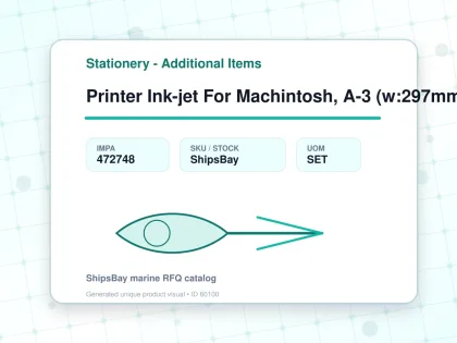 Printer Ink-jet For Machintosh, A-3 (w:297mm) Ac220v - Stationery - Additional Items - IMPA 472748 - UOM SET