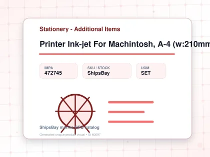 Printer Ink-jet For Machintosh, A-4 (w:210mm) Ac100v - Stationery - Additional Items - IMPA 472745 - UOM SET