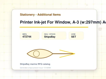 Printer Ink-jet For Window, A-3 (w:297mm) Ac220v - Stationery - Additional Items - IMPA 472744 - UOM SET
