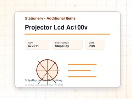 Projector Lcd Ac100v - Stationery - Additional Items - IMPA 472211 - UOM PCS
