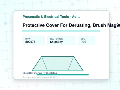 Protective Cover For Derusting, Brush Mag9000 - Pneumatic & Electrical Tools - Additional Items - IMPA 592078 - UOM PCS