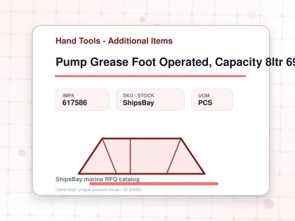 Pump Grease Foot Operated, Capacity 8ltr 69 Mpa Fb-8 - Hand Tools - Additional Items - IMPA 617586 - UOM PCS