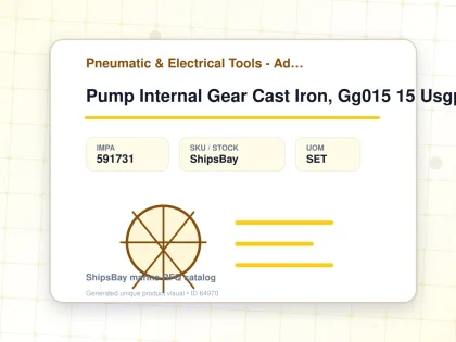 Pump Internal Gear Cast Iron, Gg015 15 Usgpm - Pneumatic & Electrical Tools - Additional Items - IMPA 591731 - UOM SET