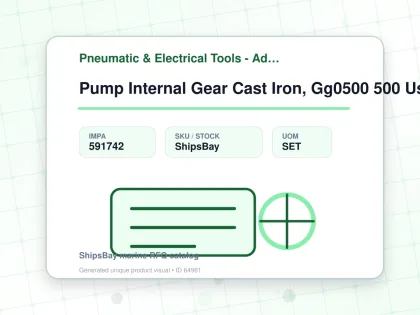 Pump Internal Gear Cast Iron, Gg0500 500 Usgpm - Pneumatic & Electrical Tools - Additional Items - IMPA 591742 - UOM SET