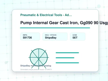 Pump Internal Gear Cast Iron, Gg090 90 Usgpm - Pneumatic & Electrical Tools - Additional Items - IMPA 591736 - UOM SET