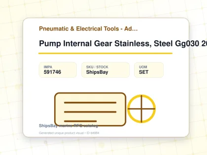 Pump Internal Gear Stainless, Steel Gg030 20 Usgpm - Pneumatic & Electrical Tools - Additional Items - IMPA 591746 - UOM SET