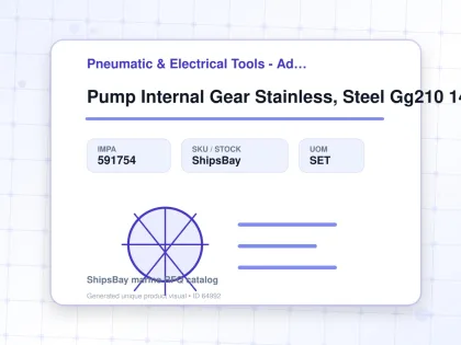 Pump Internal Gear Stainless, Steel Gg210 140 Usgpm - Pneumatic & Electrical Tools - Additional Items - IMPA 591754 - UOM SET