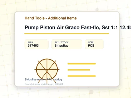 Pump Piston Air Graco Fast-flo, Sst 1:1 12.4bar 20-22.7lpm - Hand Tools - Additional Items - IMPA 617463 - UOM PCS