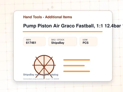 Pump Piston Air Graco Fastball, 1:1 12.4bar 18-22.7lpm - Hand Tools - Additional Items - IMPA 617461 - UOM PCS