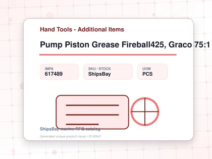 Pump Piston Grease Fireball425, Graco 75:1 517bar 1.3kg/min - Hand Tools - Additional Items - IMPA 617489 - UOM PCS