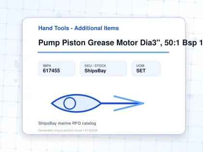 Pump Piston Grease Motor Dia3", 50:1 Bsp 120lbs Lm2350e-32-b - Hand Tools - Additional Items - IMPA 617455 - UOM SET