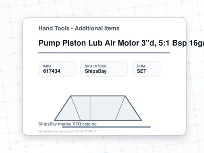 Pump Piston Lub Air Motor 3"d, 5:1 Bsp 16gallon Lm2305a-32 - Hand Tools - Additional Items - IMPA 617434 - UOM SET