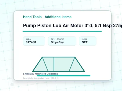 Pump Piston Lub Air Motor 3"d, 5:1 Bsp 275gallon Lm2305a-52 - Hand Tools - Additional Items - IMPA 617438 - UOM SET