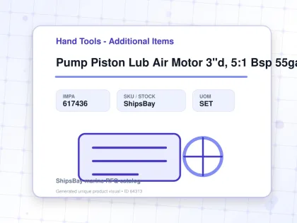 Pump Piston Lub Air Motor 3"d, 5:1 Bsp 55gallon Lm2305a-42 - Hand Tools - Additional Items - IMPA 617436 - UOM SET