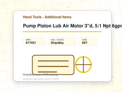 Pump Piston Lub Air Motor 3"d, 5:1 Npt 6gpm Stub Lm2305a-11 - Hand Tools - Additional Items - IMPA 617431 - UOM SET