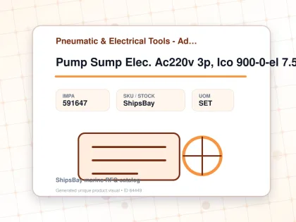 Pump Sump Elec. Ac220v 3p, Ico 900-0-el 7.5-40mtr - Pneumatic & Electrical Tools - Additional Items - IMPA 591647 - UOM SET