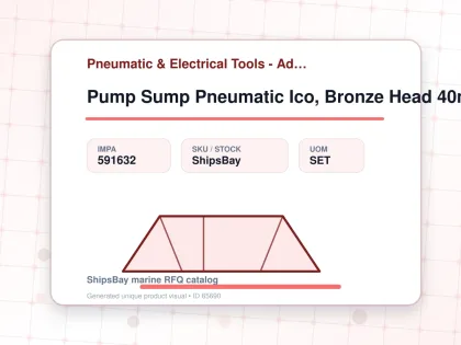 Pump Sump Pneumatic Ico, Bronze Head 40mtr #900-bz C - Pneumatic & Electrical Tools - Additional Items - IMPA 591632 - UOM SET
