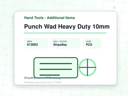Punch Wad Heavy Duty 10mm - Hand Tools - Additional Items - IMPA 613053 - UOM PCS