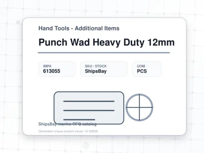 Punch Wad Heavy Duty 12mm - Hand Tools - Additional Items - IMPA 613055 - UOM PCS