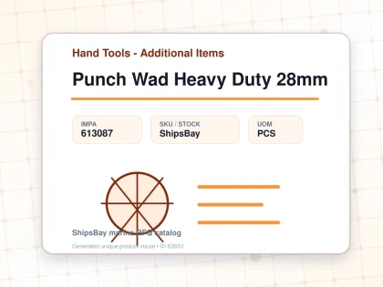Punch Wad Heavy Duty 28mm - Hand Tools - Additional Items - IMPA 613087 - UOM PCS
