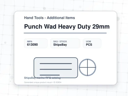 Punch Wad Heavy Duty 29mm - Hand Tools - Additional Items - IMPA 613090 - UOM PCS