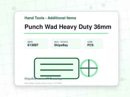 Punch Wad Heavy Duty 36mm - Hand Tools - Additional Items - IMPA 613097 - UOM PCS